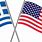 Greek and American Flag