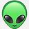 Green Alien Snapchat Icon