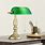 Green Glass Shade Desk Lamp