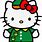 Green Hello Kitty PNG