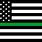 Green Line American Flag