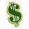 Green Money Symbol