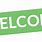 Green Welcome Banner