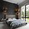 Grey Room with Black Accent Wall