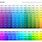 HTML RGB Color Chart