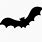 Halloween Black Bat Silhouette