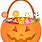 Halloween Candy Basket Clip Art