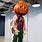 Halloween Costume Pumpkin Head