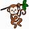 Hanging Monkey SVG
