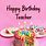 Happy Birthday Wishes to Teacher