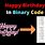 Happy Birthday in Binary