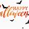 Happy Halloween Words Clip Art