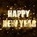Happy New Year Gold Wallpaper
