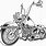 Harley-Davidson Bike Outline