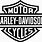 Harley-Davidson Logo Black and White Clip Art