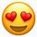 Heart Eyes Emoji iOS