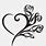 Heart Flower Stencil