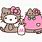 Hello Kitty with Pusheen