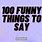 Hilarious Things to Say
