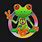 Hippie Peace Frog