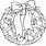 Holiday Wreath Coloring Page