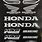 Honda Motorcycle Stickers Decals