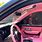 Hot Pink Car Interior