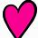 Hot Pink Love Heart