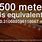 How Far Is 500M