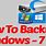 How to Backup Windows 7