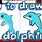How to Draw a Cartoon Dolphin Cute