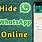 How to Hide Online On Whats App