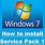 How to Install Windows 7 Service Pack 1