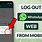 How to Log Out WhatsApp