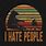 I Hate People Poster