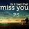 I Miss You Text