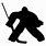 Ice Hockey Goalie Silhouette