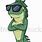 Iguana Cartoon Sunglasses