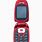 Image of a Red Flip Phone