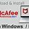 Install McAfee Antivirus