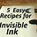 Invisible Ink Recipe