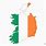 Irish Flag Map