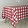 Italian Red Checkered Tablecloth