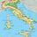 Italien Karta