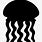Jellyfish SVG Black and White