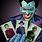 Joker Holding Batman Card