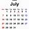 July 18 Calendar