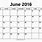 June 16 Calendar