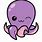 Kawaii Purple Octopus