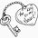 Key to My Heart Coloring Pages
